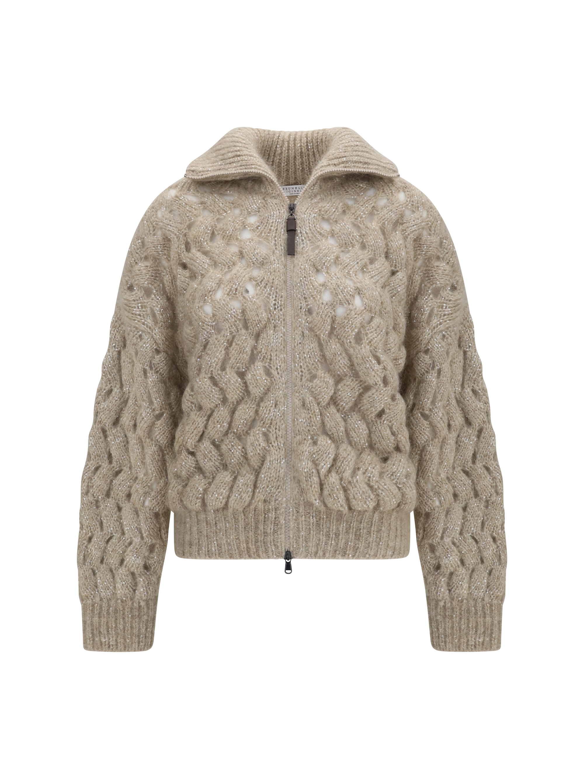 Mohair and wool blend Cardigan