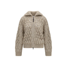 Mohair and wool blend Cardigan