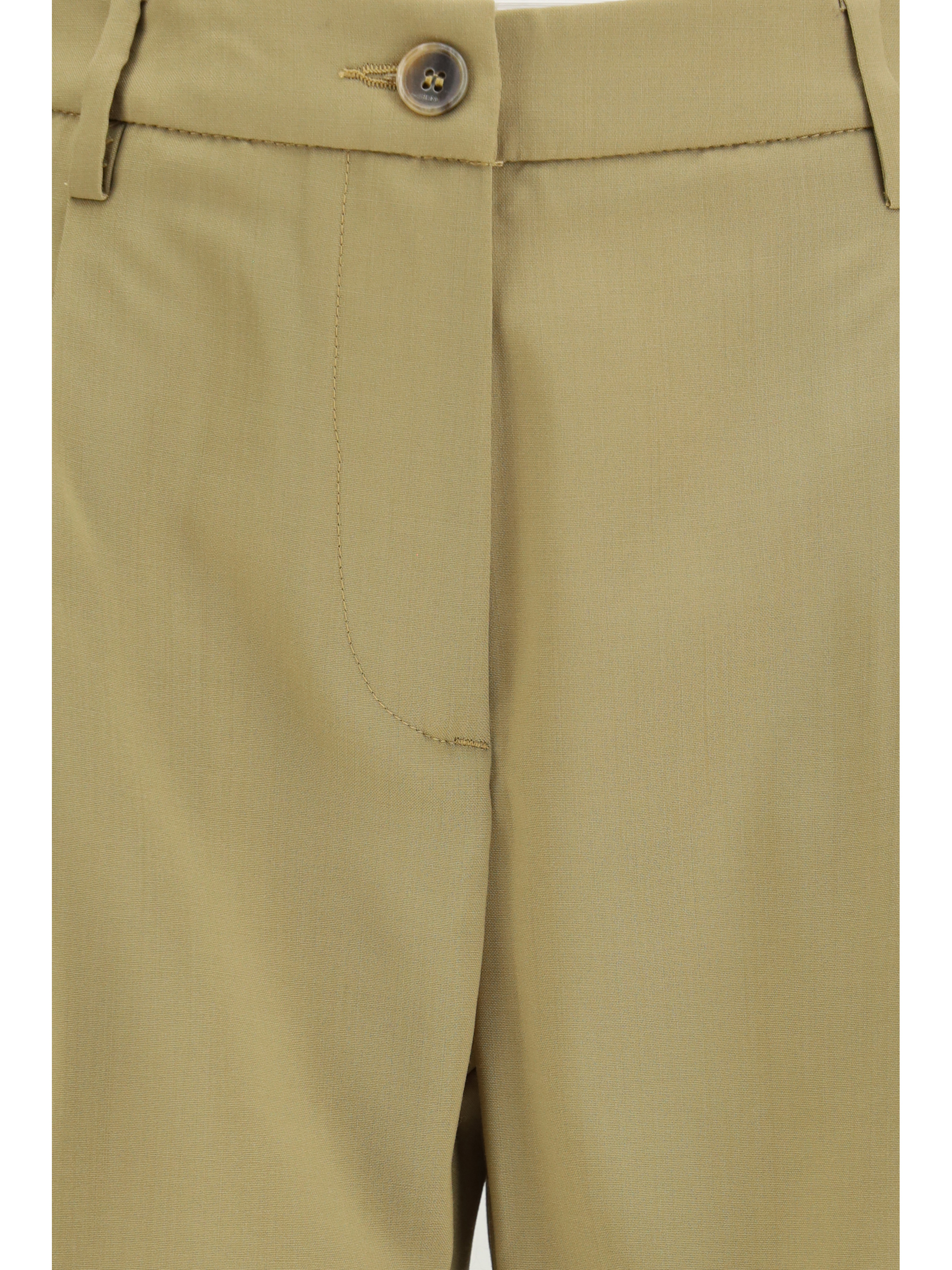 Wide-leg virgin wool Pants