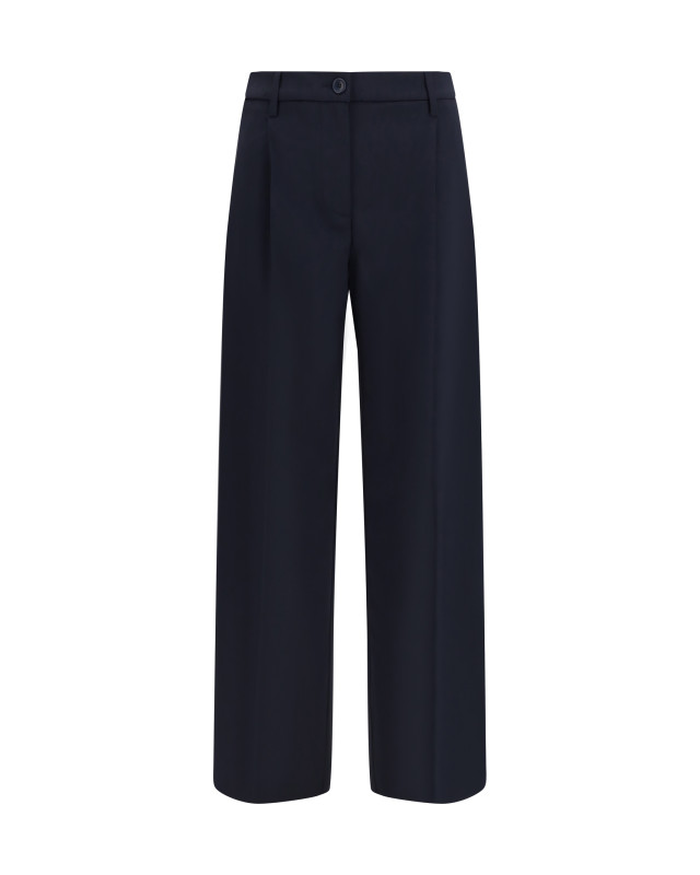 Wide-leg virgin wool Pants