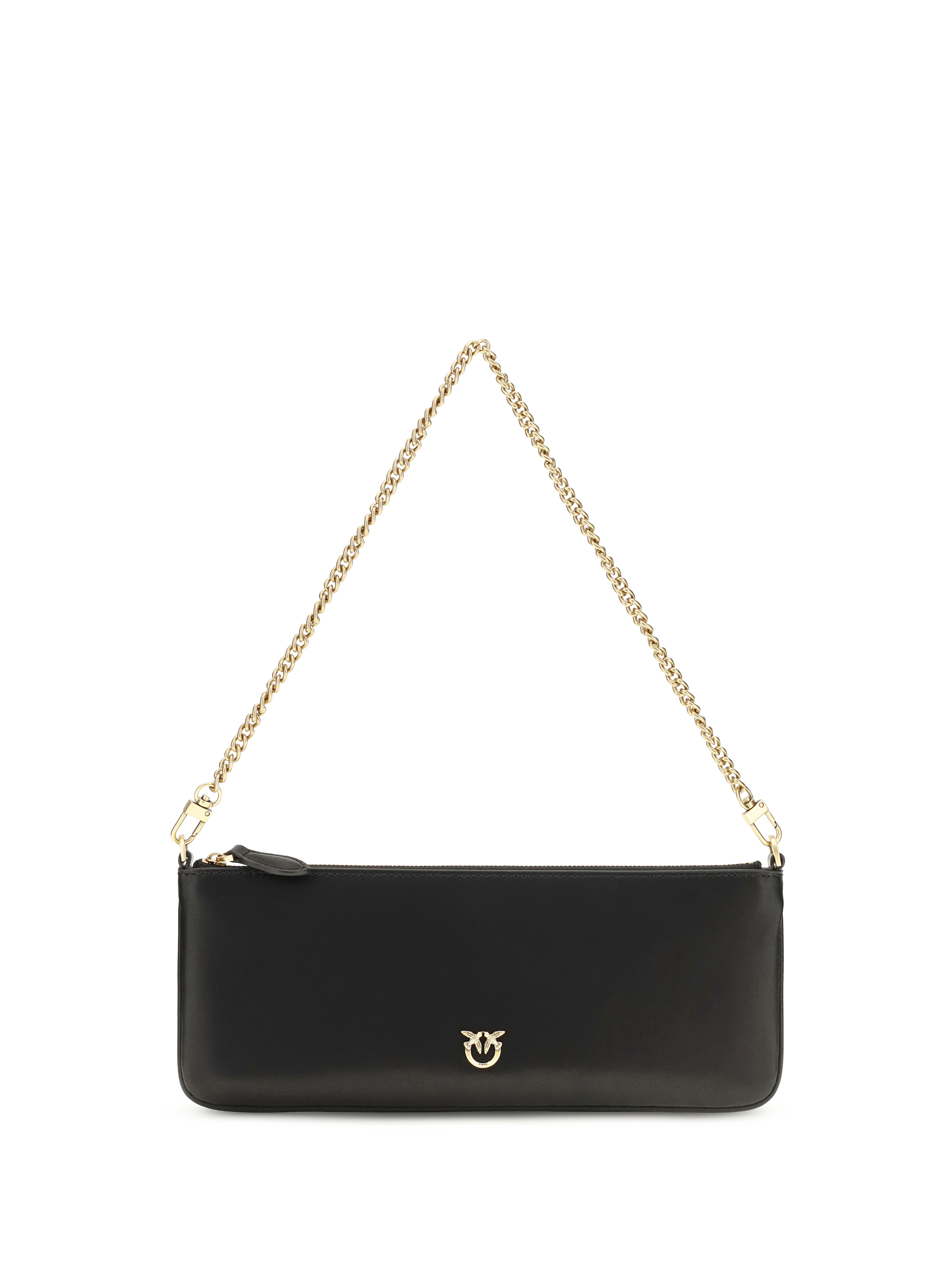 Horizontal Flat leather Shoulder Bag