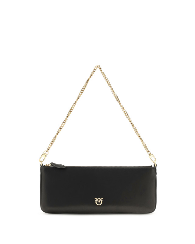 Horizontal Flat leather Shoulder Bag