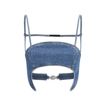 Denim Moon Top