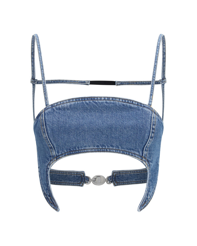 Denim Moon Top