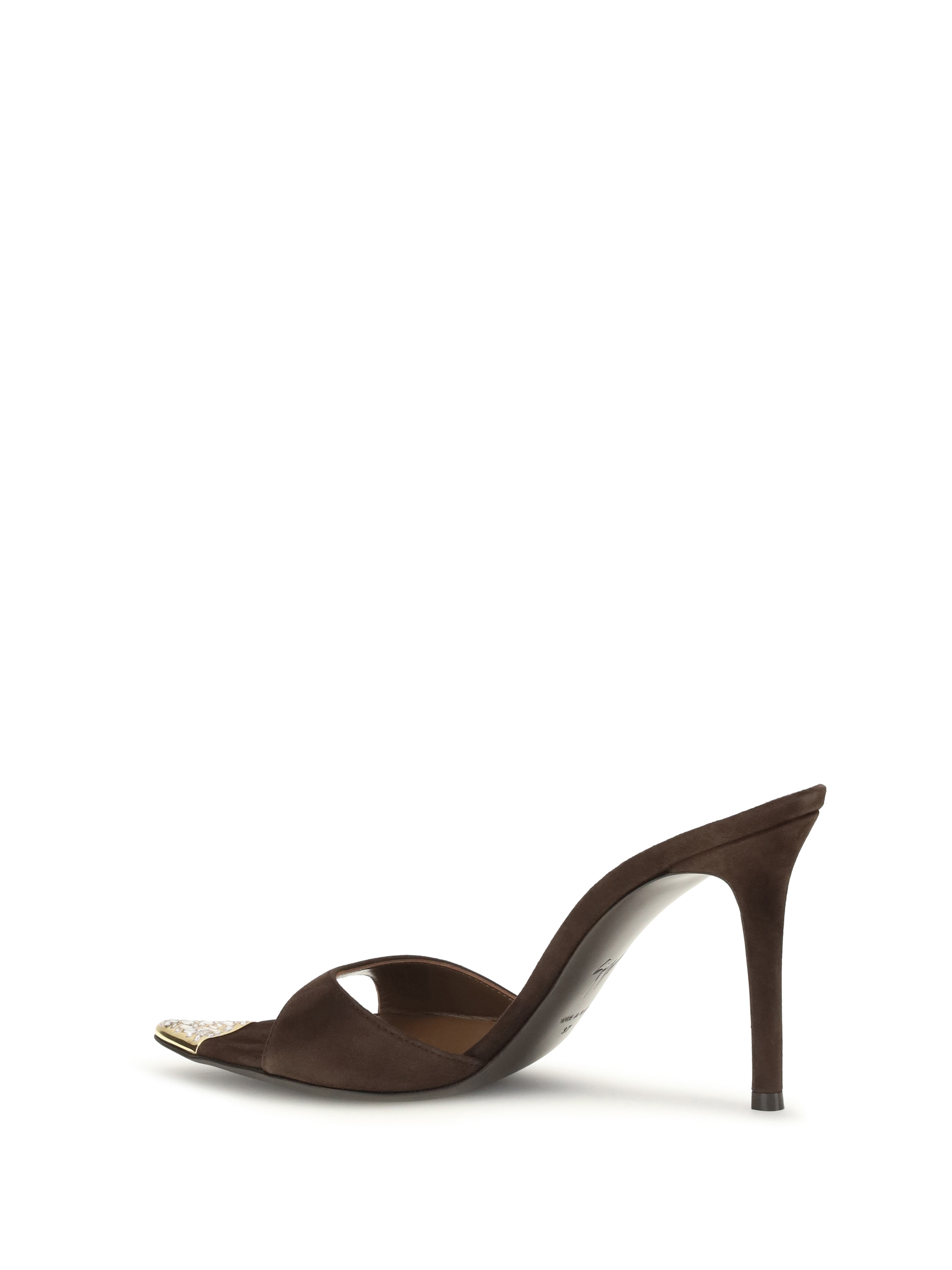 Intrigo Jewelry Mules Sandals