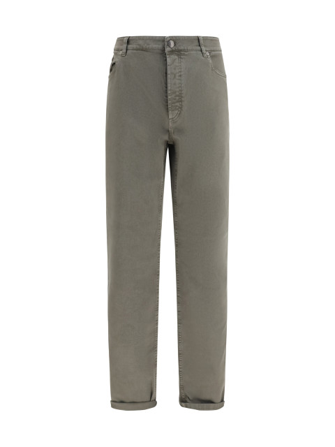 Jeans with turn-up hem