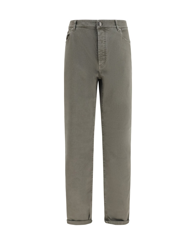 Jeans with turn-up hem