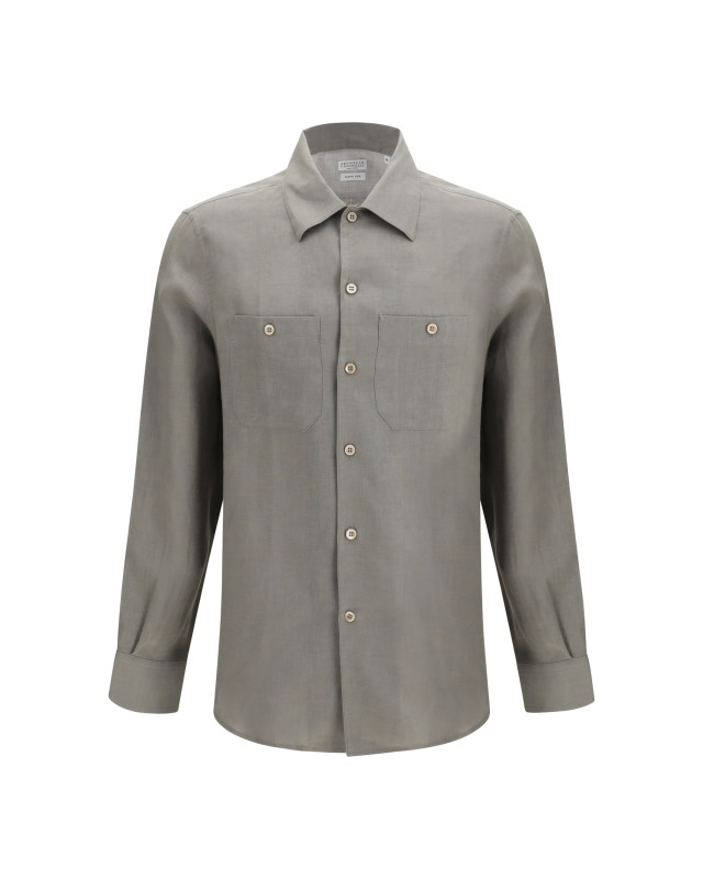 Easy-fit linen Shirt with chest pockets