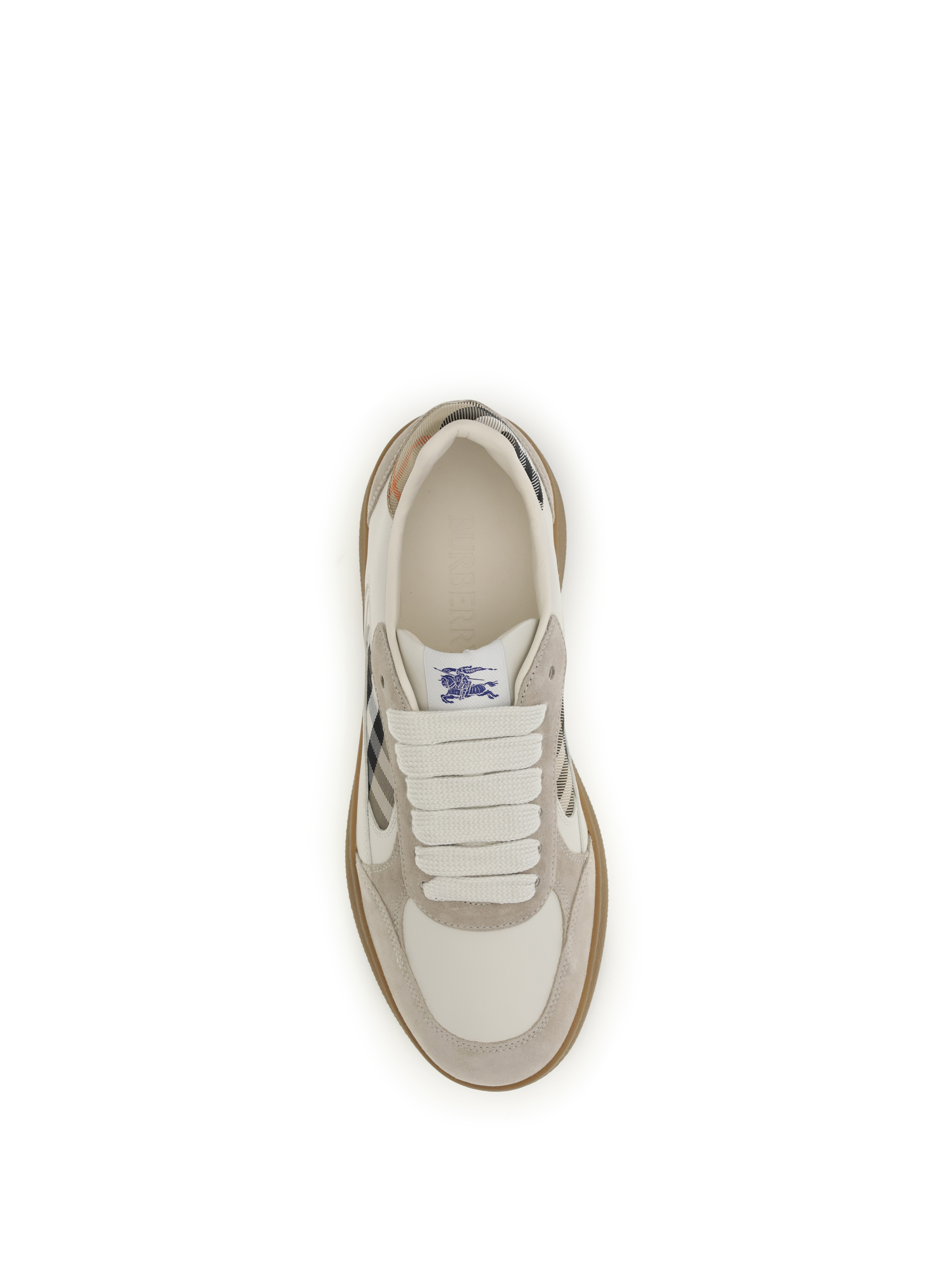 Terrace leather and Check Sneakers