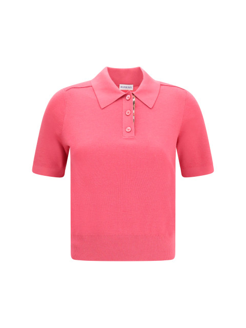 Wool Polo with Check details