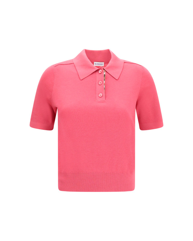 Wool Polo with Check details