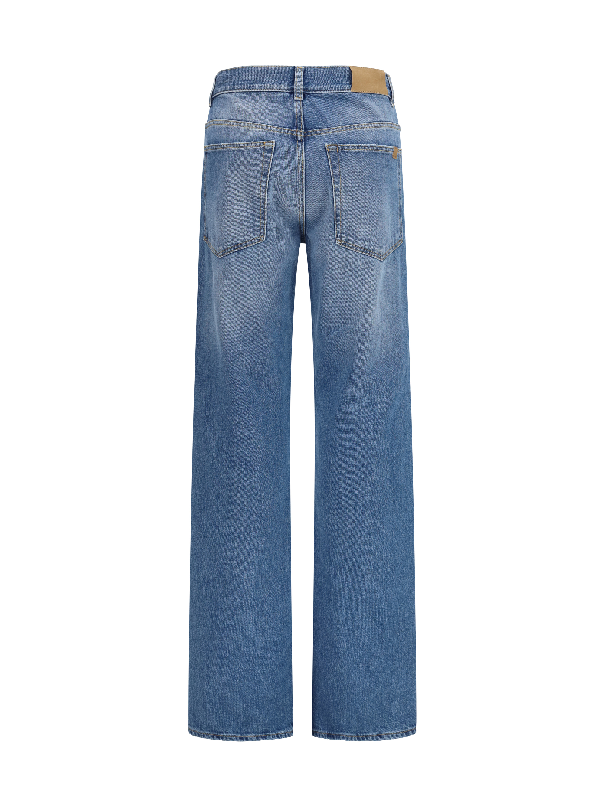 Straight-leg Jeans in denim