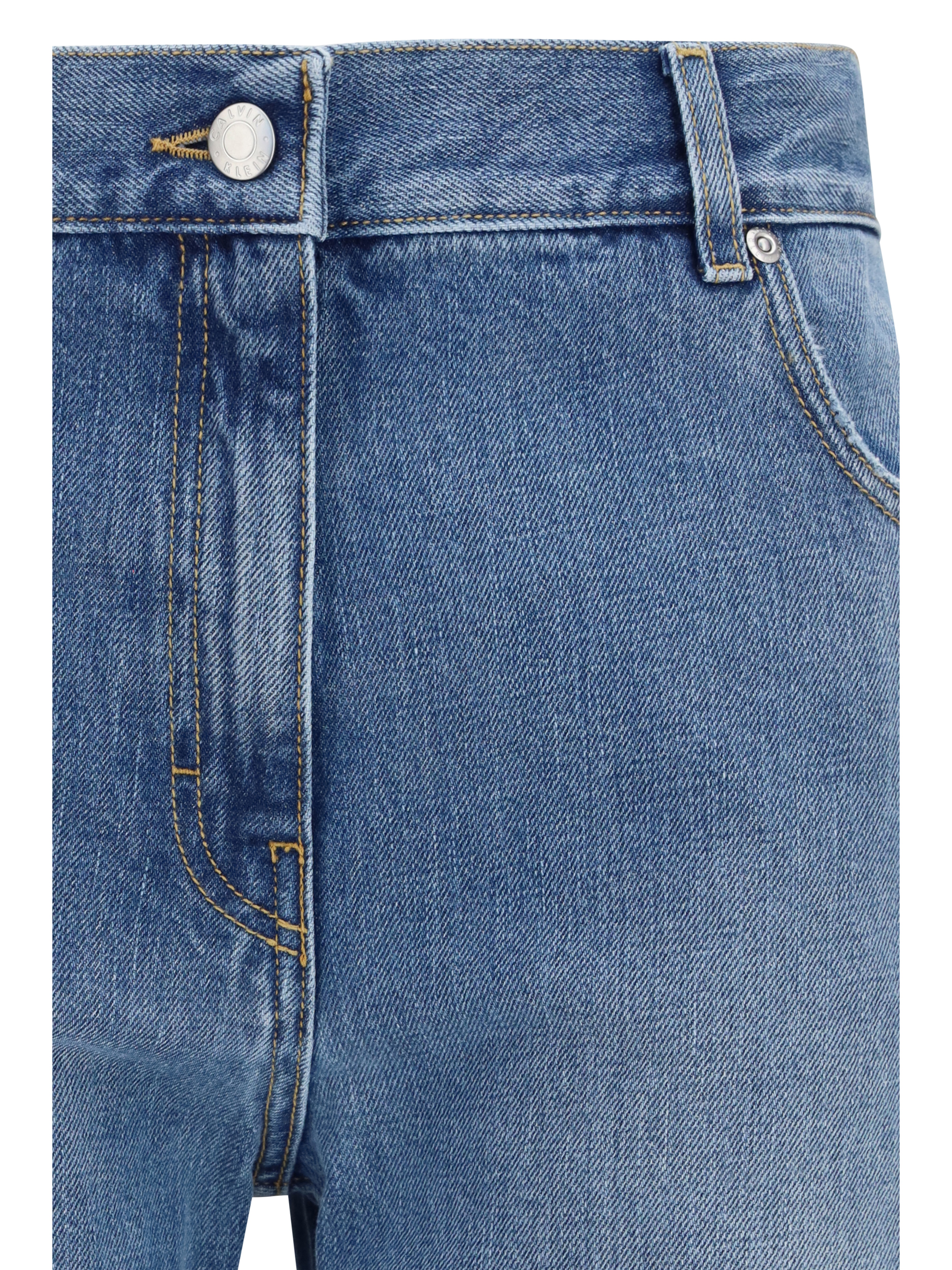 Straight-leg Jeans in denim