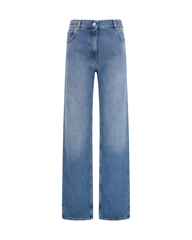 Straight-leg Jeans in denim