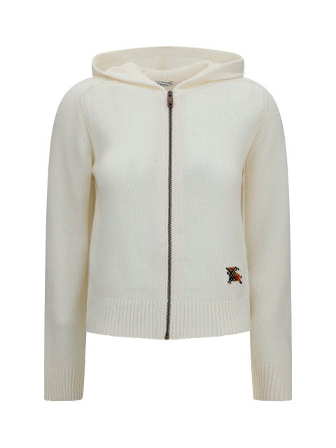 Wool hooded Cardigan