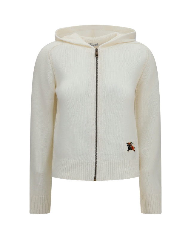 Wool hooded Cardigan