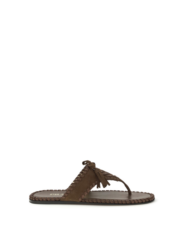 Thong Sandals with tassels