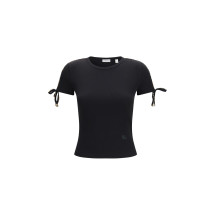 Cotton lace-detail T-shirt