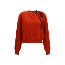 Crewneck Sweater with cut-out detail