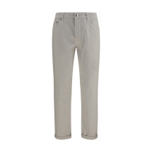 Jeans with turn-up hem