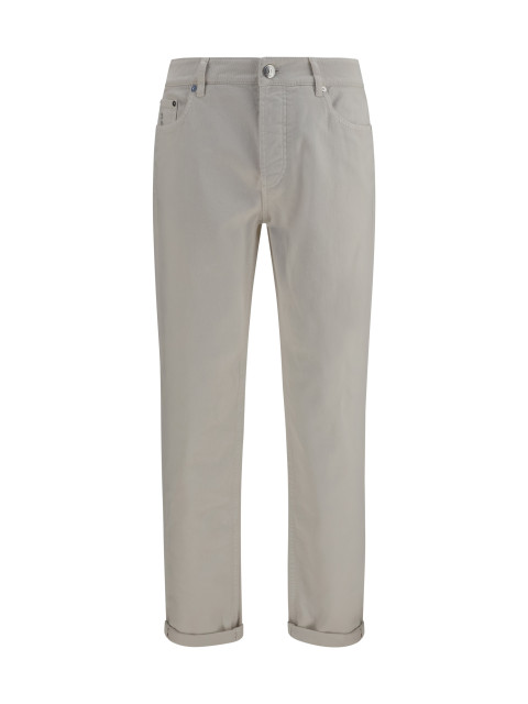 Jeans with turn-up hem