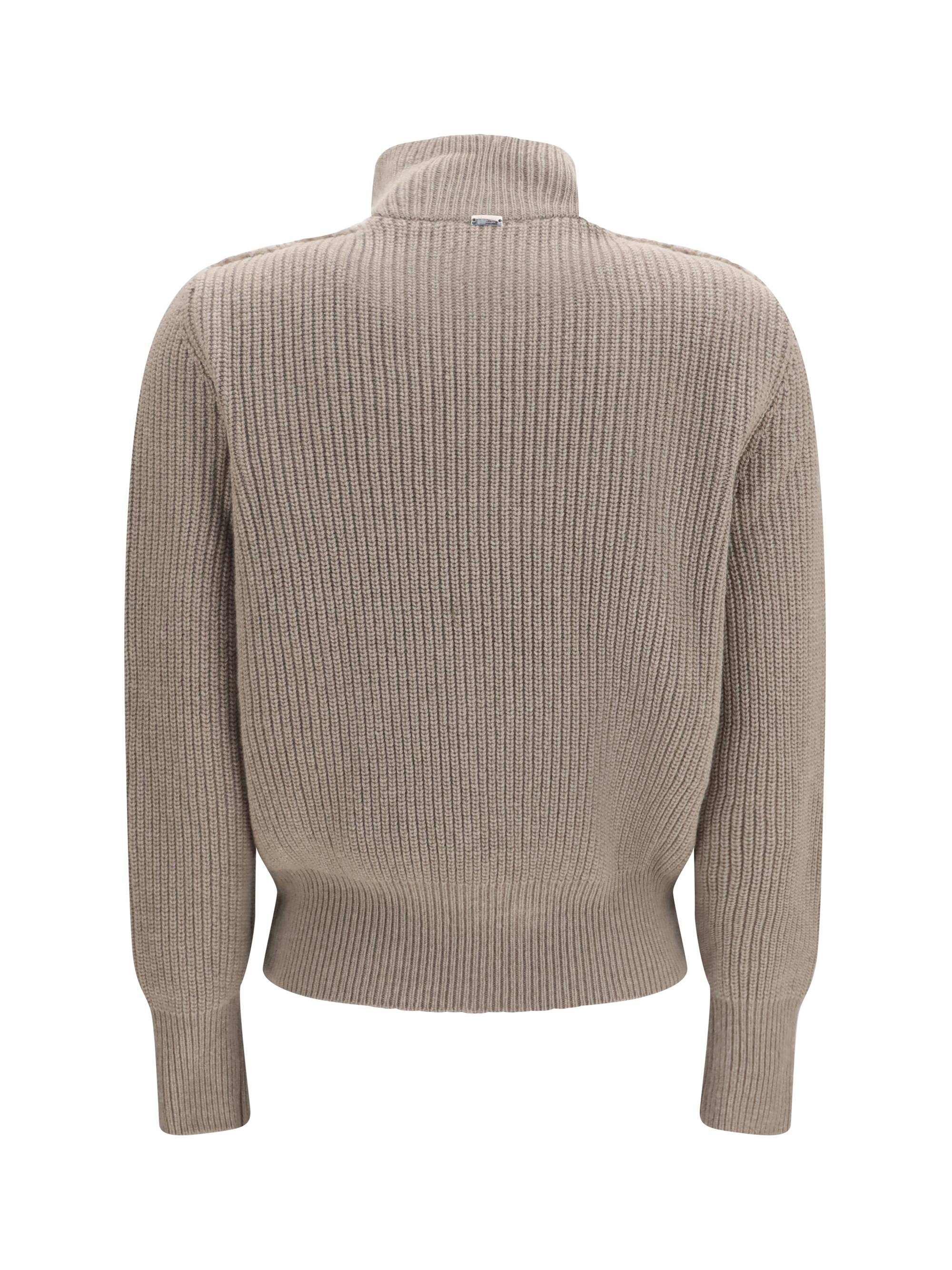 Resort ribbed pure wool Cardigan