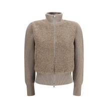 Resort ribbed pure wool Cardigan