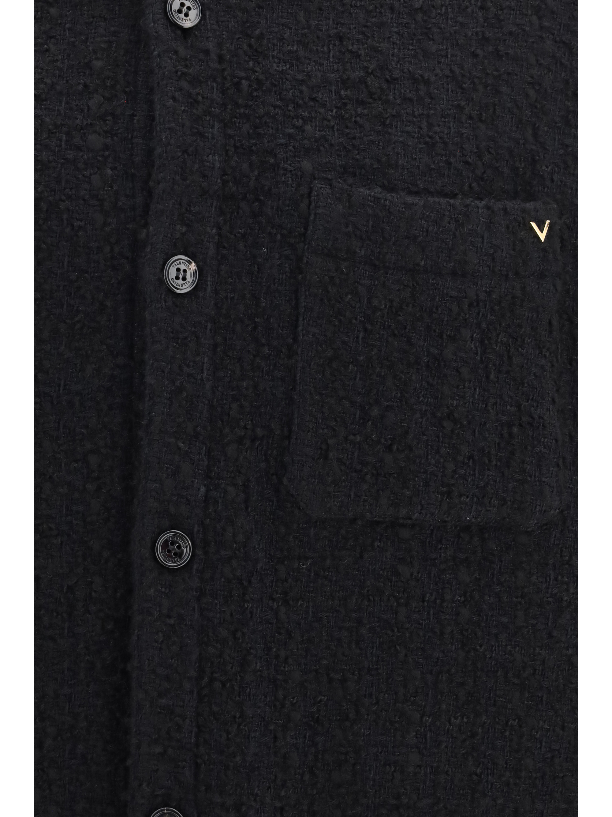 Textured high-neck Jacket