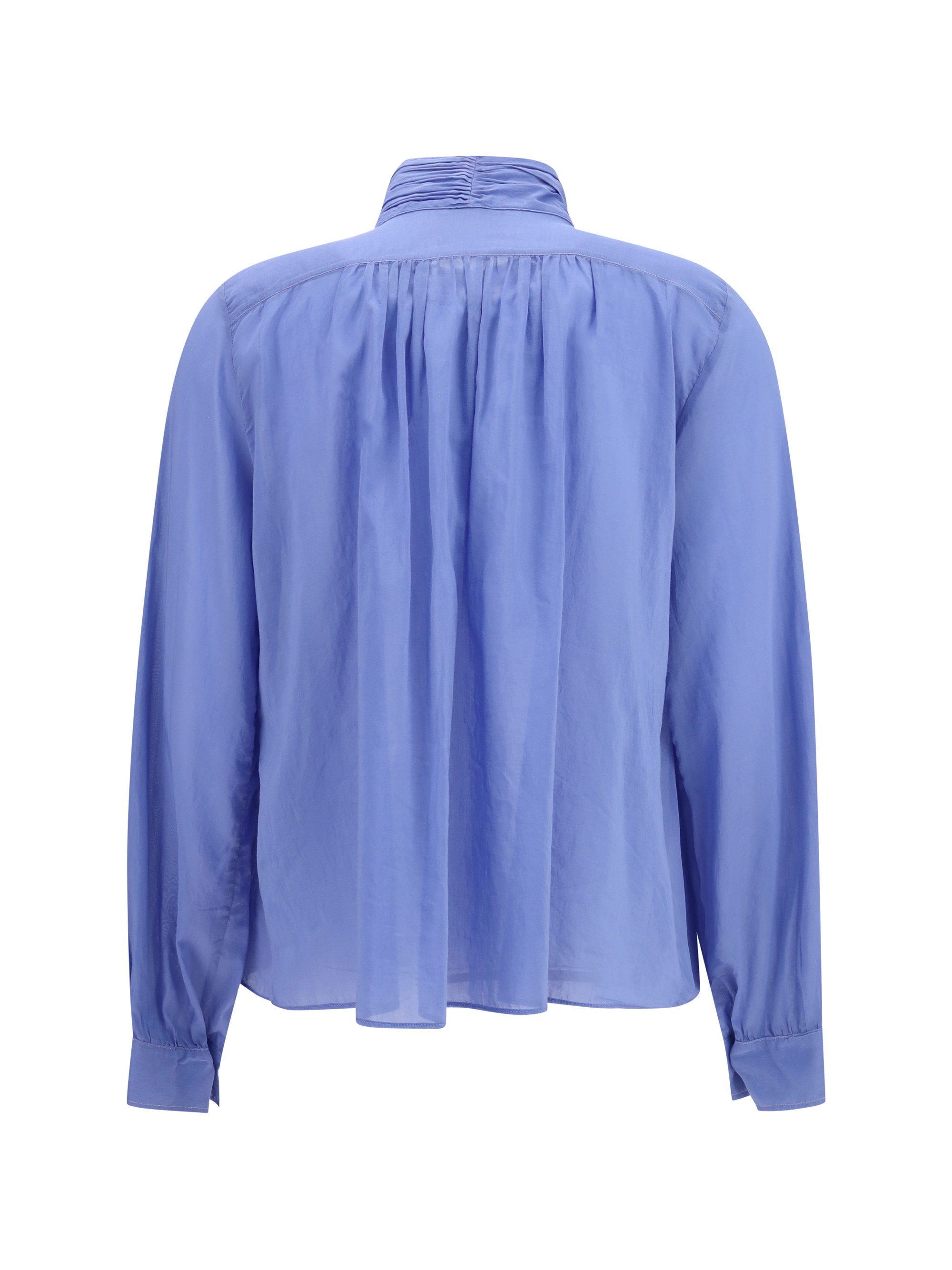 pleated high-neck Blouse