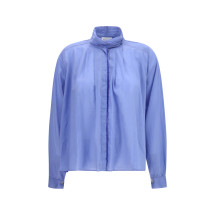 pleated high-neck Blouse