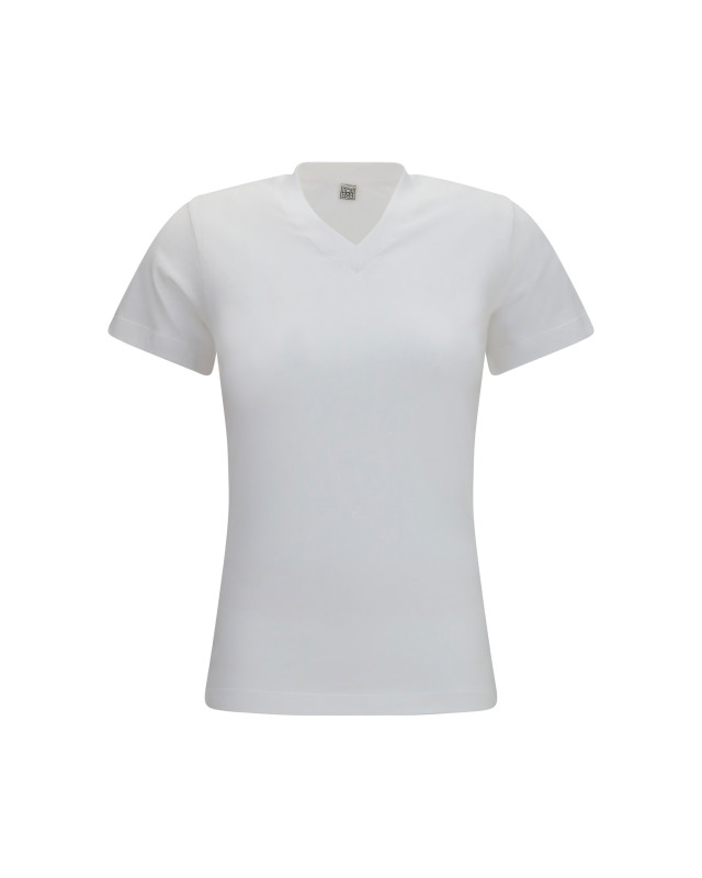 V-neck cotton jersey T-shirt
