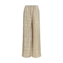 Silk monogram Pants