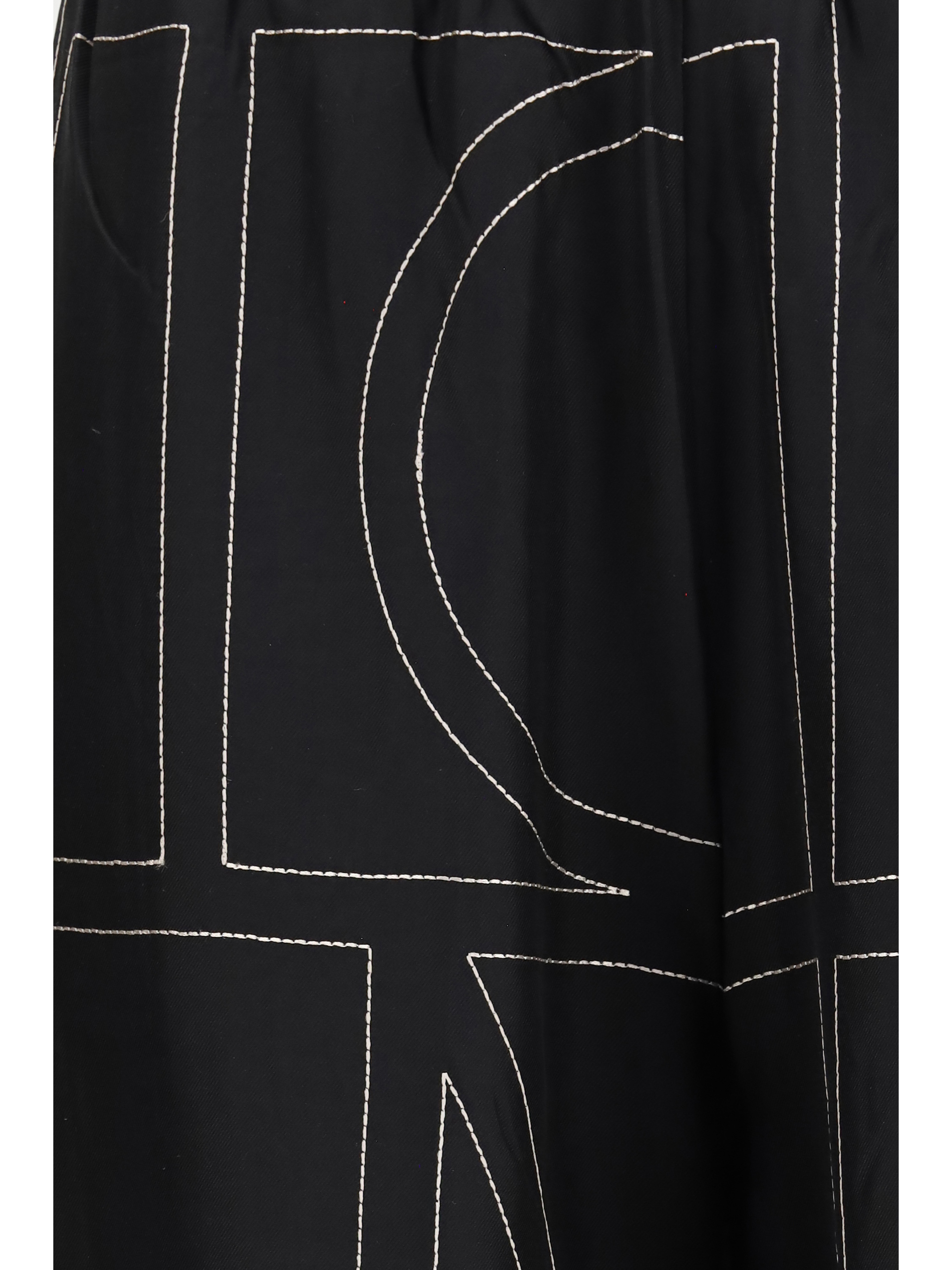 Silk monogram Pants