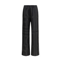Silk monogram Pants