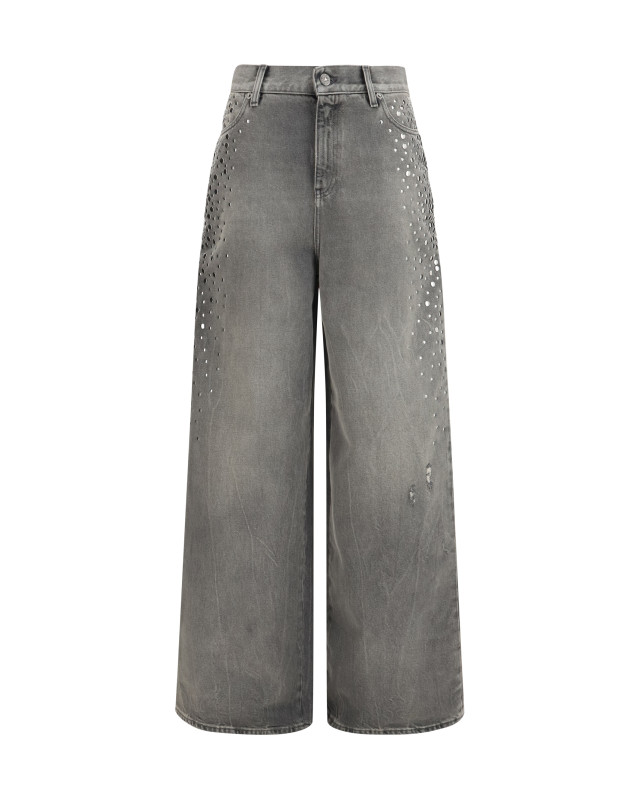 Melody stud degraded Jeans