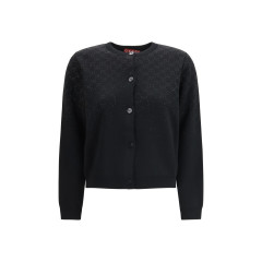 Long-sleeve crew-neck Cardigan