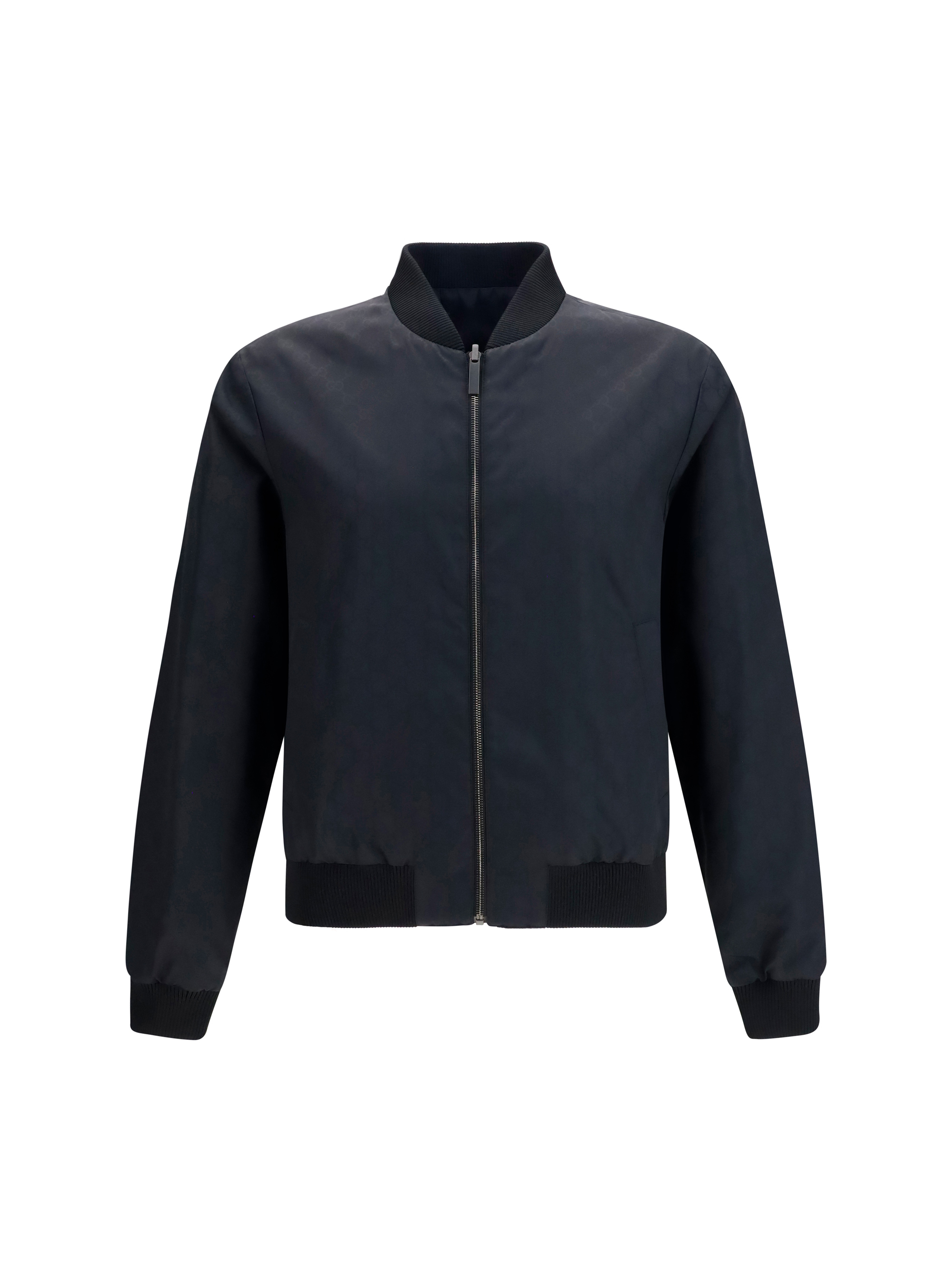 Reversible zip Jacket in lightweight silk faille