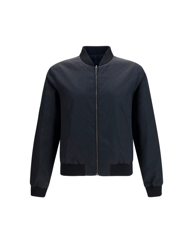 Reversible zip Jacket in lightweight silk faille