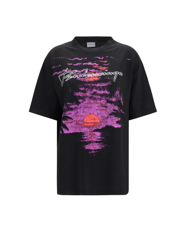 Printed cotton T-shirt
