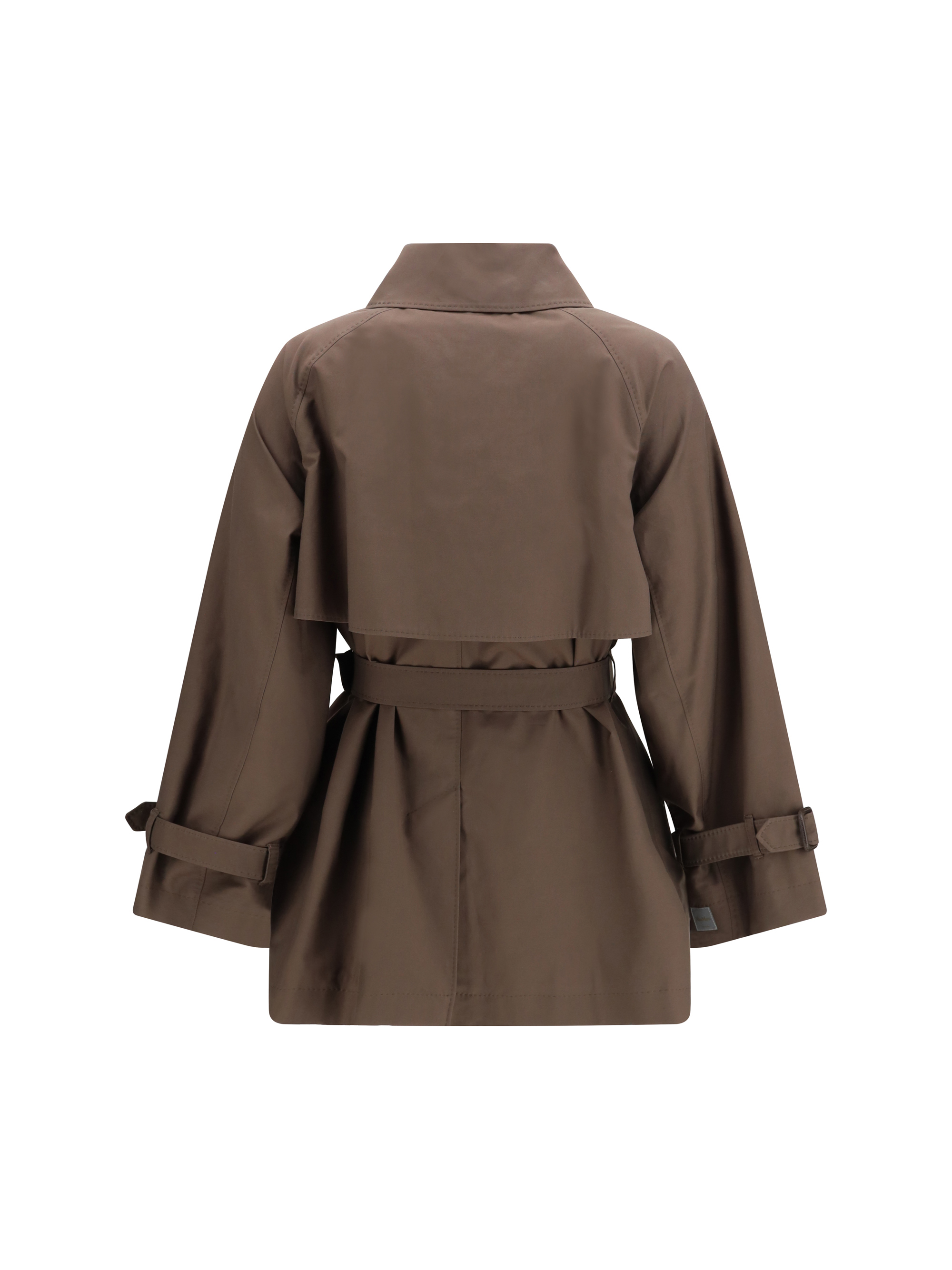 Technical cotton-blend twill Trench