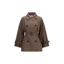 Technical cotton-blend twill Trench