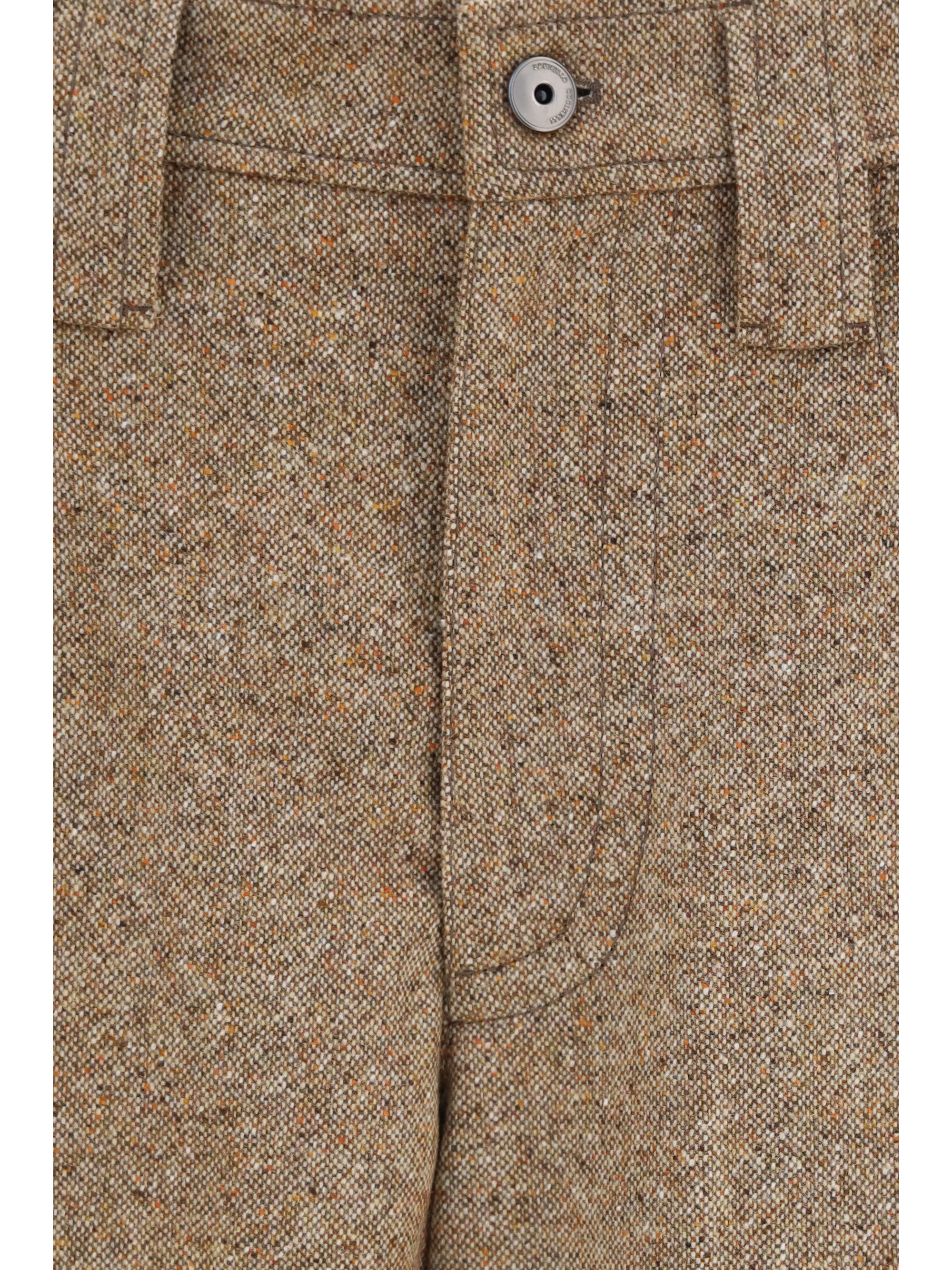 Tailored wool-blend Pants