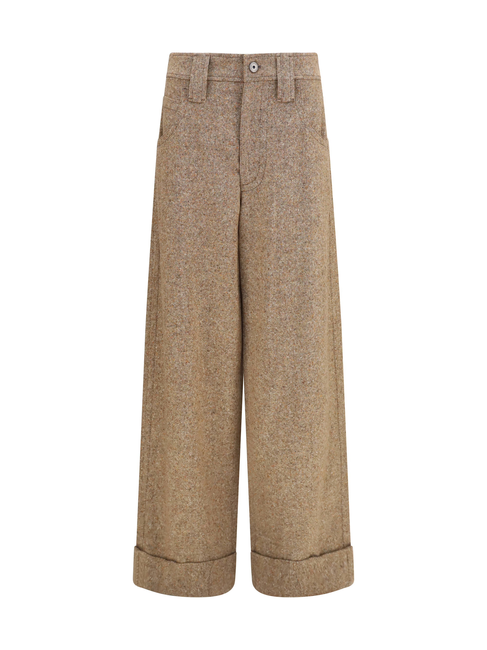 Tailored wool-blend Pants