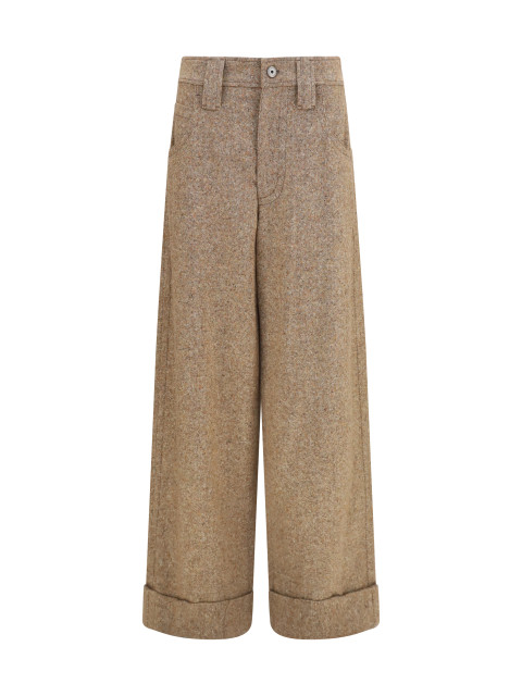 Tailored wool-blend Pants
