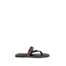 Slip-on leather Sandals with sequins