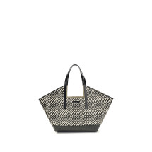 Raffia effect fabric Tote Bag
