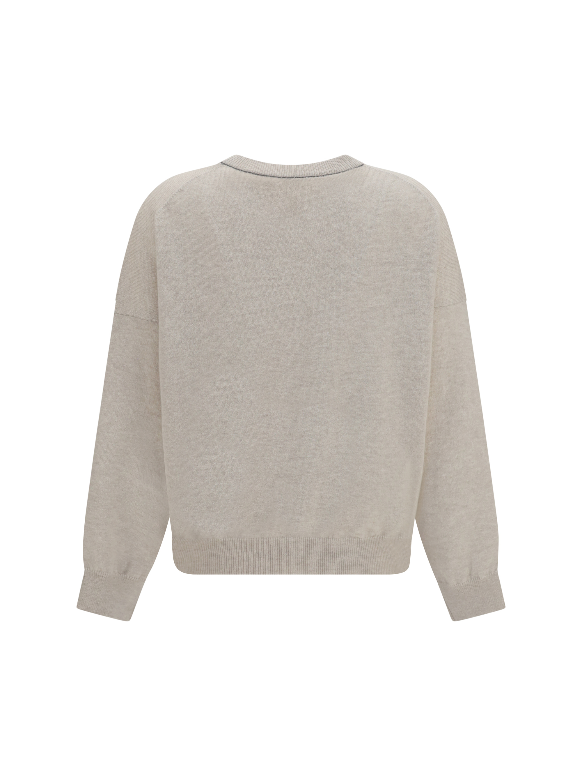Cashmere Sweater with Monili chain