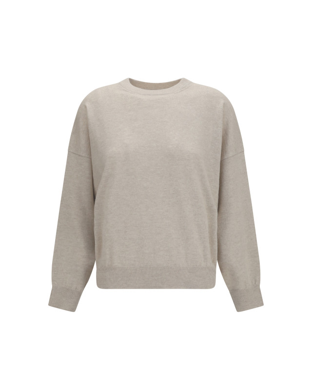 Cashmere Sweater with Monili chain