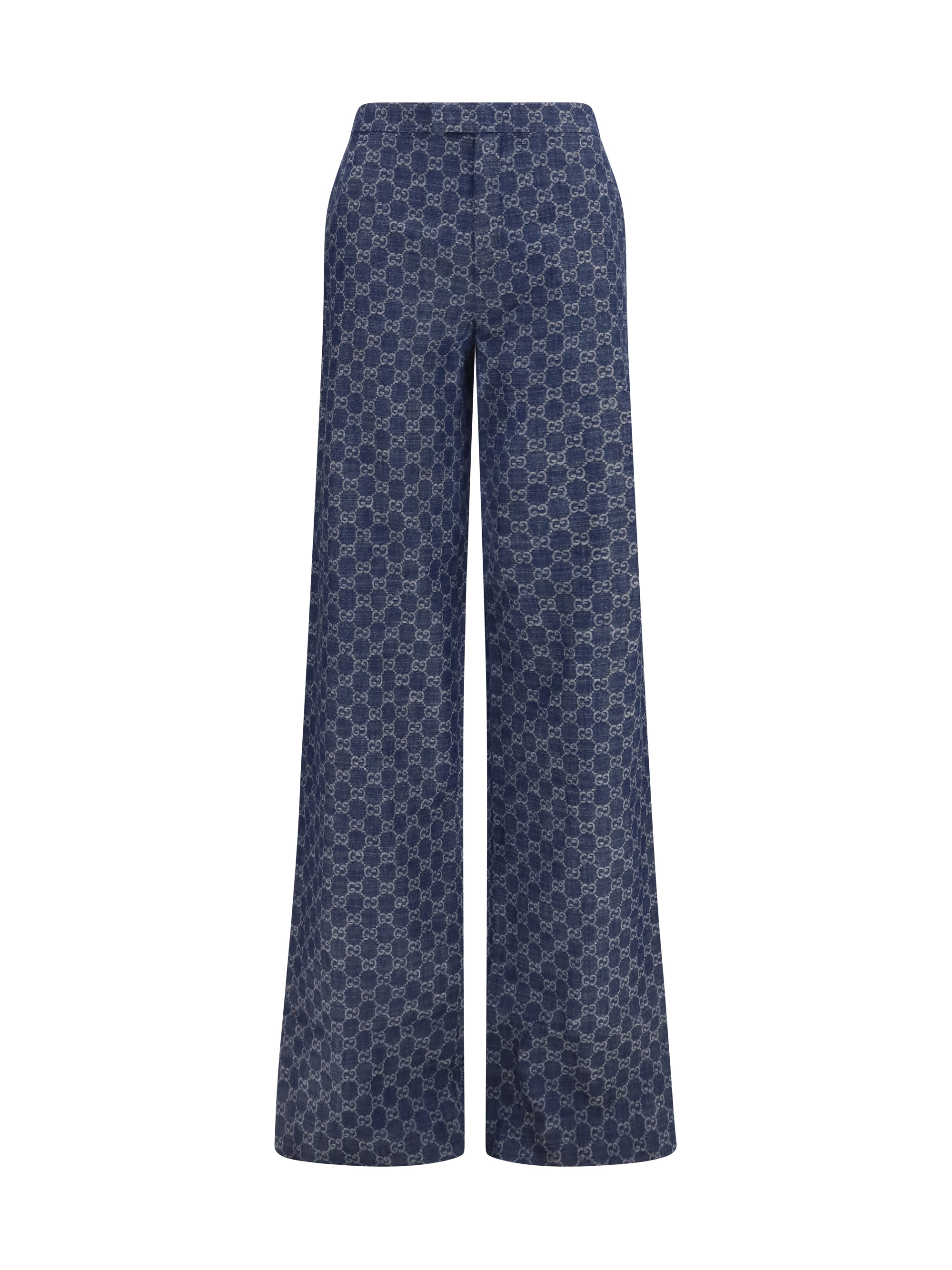 GG cotton jacquard denim Pants