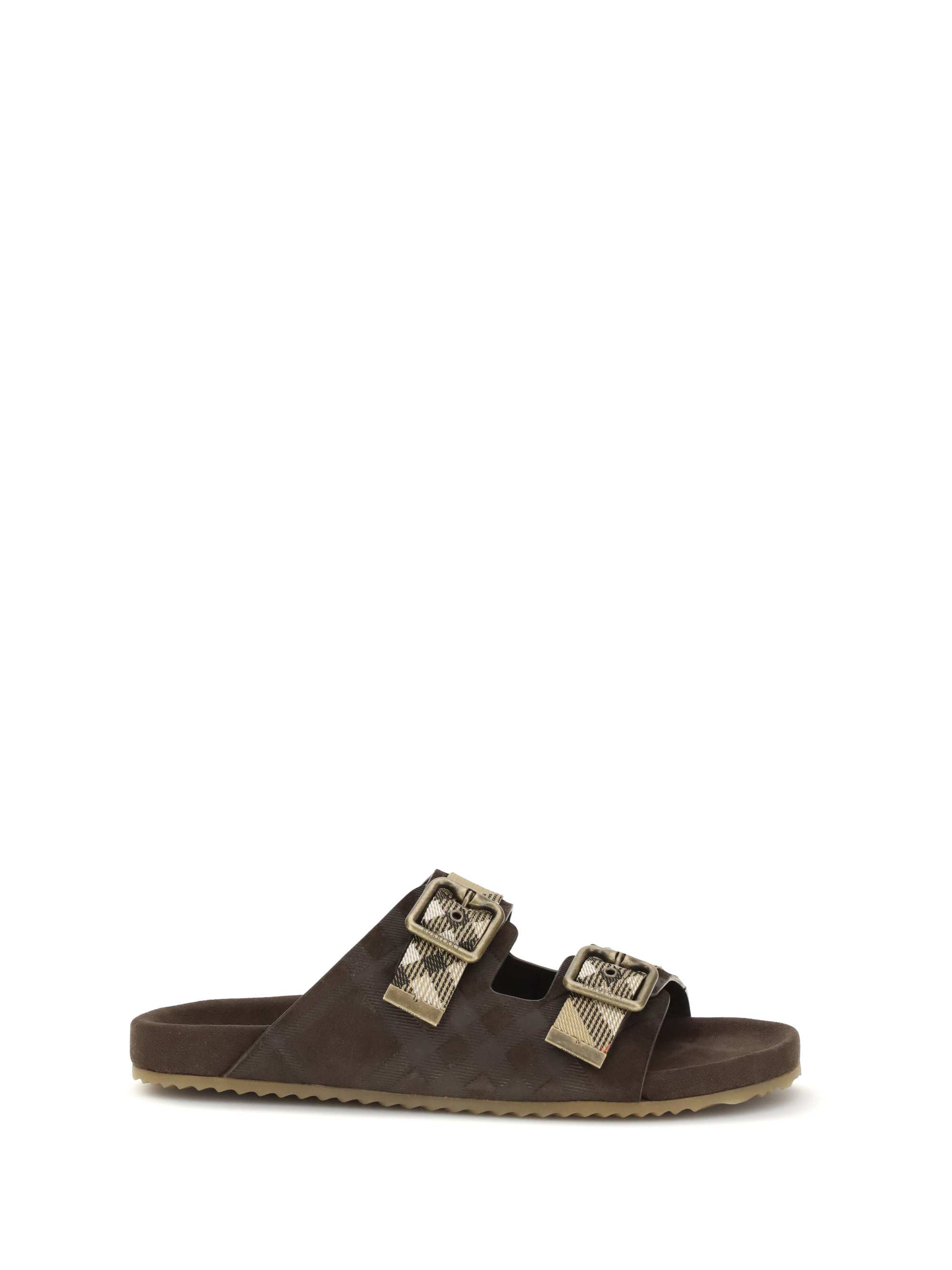 Check suede Urchin Sandals